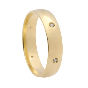 Aliança Comfort Anatômica 4.5mm Ouro 18k