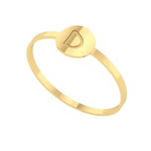 Anel Chapinha D Ouro 18k
