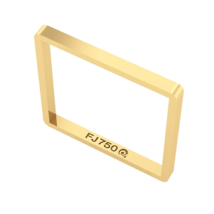Anel Quadrado Xuxa 1,5mm Ouro 18k