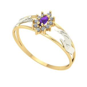 Anel Formatura Navete Moda Ouro 18k