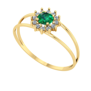 Anel Tipo Formatura Redondo Ouro 18k