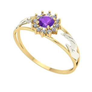 Anel Formatura Redondo Moda Ouro 18k