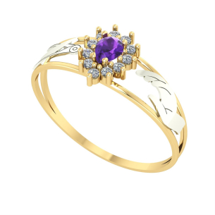 Anel Formatura Gota Moda Ouro 18k