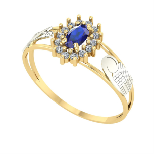 Anel Formatura Oval Grande Engenharia Química Ouro 18k