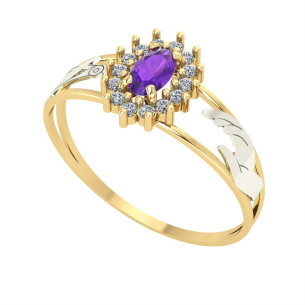 Anel Formatura Oval Grande Moda Ouro 18k