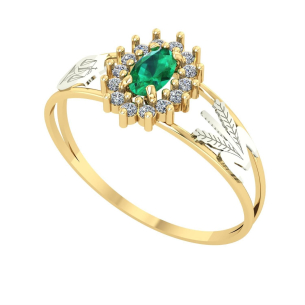 Anel Formatura Oval Grande Nutrição Ouro 18k