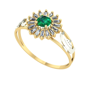 Anel Formatura Pizza Redondo Enfermagem Ouro 18k