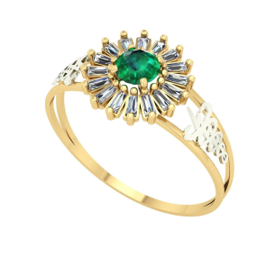 Anel Formatura Pizza Redondo Fisioterapia Ouro 18k