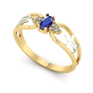 Anel Formatura Oval Pedagogia Ouro 18k