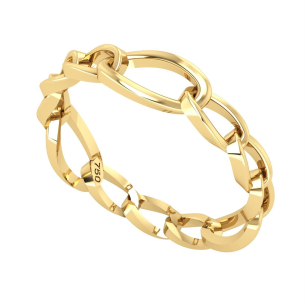 Anel Corrente 3x1 Ouro 18k