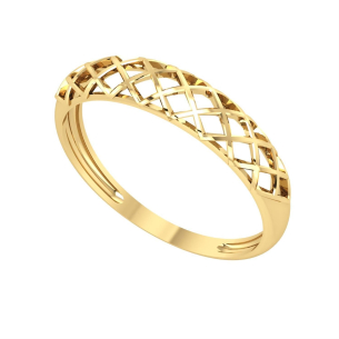 Anel Banana Ouro 18k