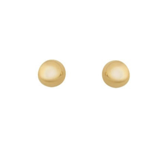 Brinco Bola 7mm Lisa Ouro 18k