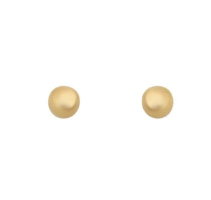 Brinco Bola 5mm Lisa Ouro 18k