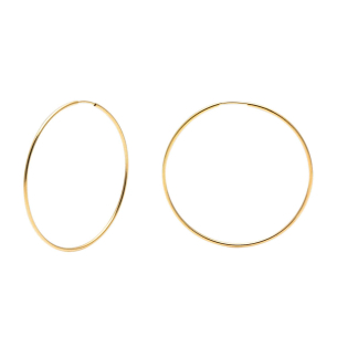 Brinco Argola Redonda 3,5cm Ouro 18k