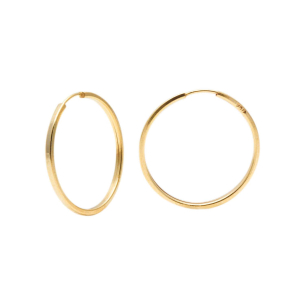 Brinco Argola Redondo 1,6cm Ouro 18k
