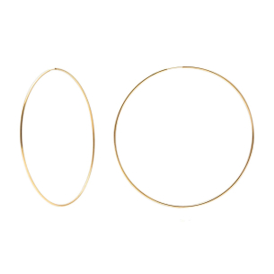 Brinco Argola Redondo 7,8cm Ouro 18k