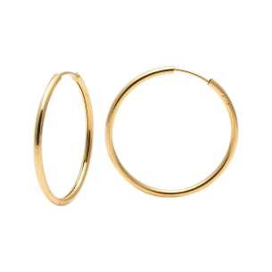 Brinco Argola Redonda 1.9cm x 1.9cm Ouro 18k