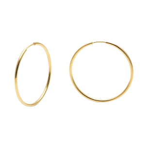 Brinco Argola Redonda 2cm Ouro 18k