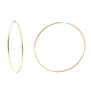 Brinco Argola Redonda 7.5cm Ouro 18k