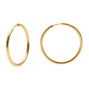 Brinco Argola Redonda 2.9cm Ouro 18k