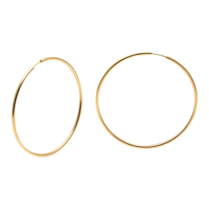 Brinco Argola Redonda 5cm x 5cm Ouro 18k