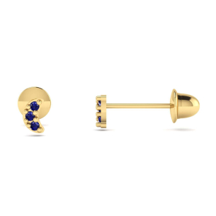 Brinco Baby Lua Ouro 18k