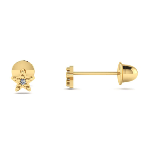 Brinco Baby Estrela Ouro 18k