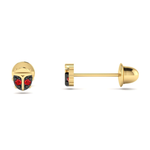 Brinco Baby Joaninha Ouro 18k