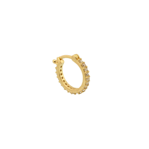 Brinco Masculino Argola Fininha 1 Unidade Ouro 18k