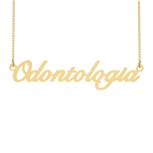 Gargantilha Odontologia Ouro 18k