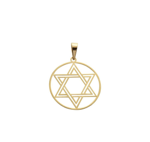 Pingente Estrela de Davi G Ouro 18k