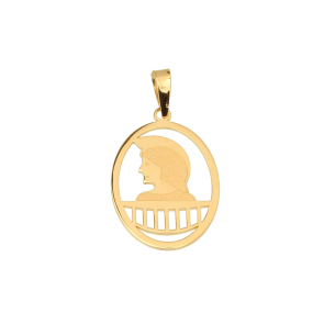 Pingente Engenharia Civil Vazado Ouro 18k