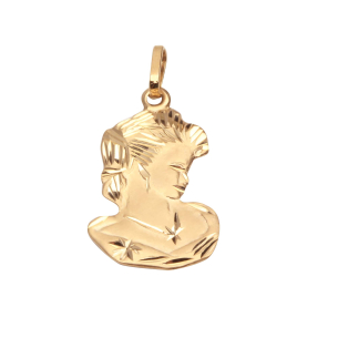 Pingente Camafeo 18mm x 12mm Ouro 18k