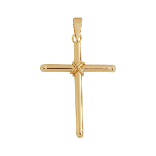 Pingente Cruz 21mm x 28mm Ouro 18k