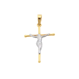 Pingente Crucifixo 17mm x 25mm Ouro 18k