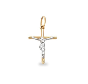 Pingente Crucifixo 14mm x 20mm Ouro 18k