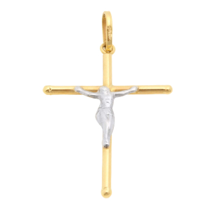 Pingente Crucifixo 20mm x 28mm Ouro 18k