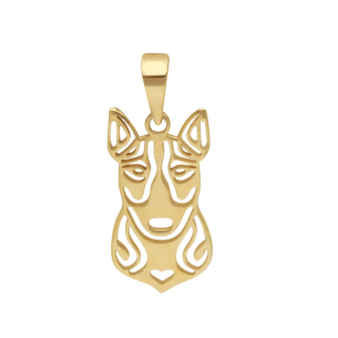 Pingente Pet Bull terrier Ouro 18k