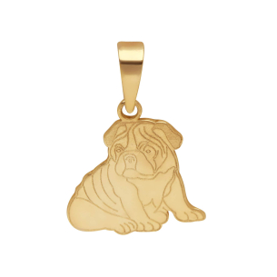 Pingente Pet Bulldog Ouro 18k