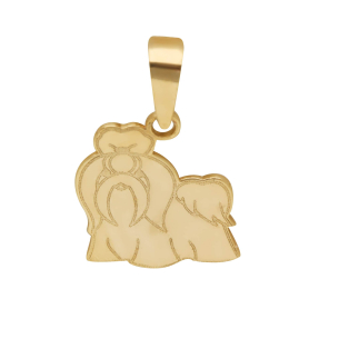 Pingente Pet Shihtzu Ouro 18k