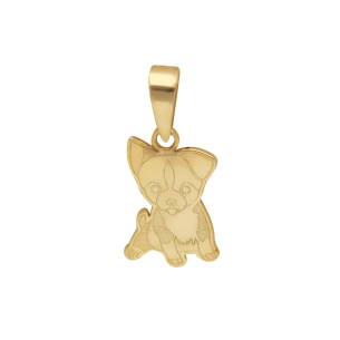 Pingente Pet Chihuahua Ouro 18k