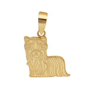 Pingente Pet Yorkshire Ouro 18k