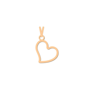 Pingente Coração a Laser Ouro 18k