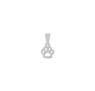 Pingente Patinha Vazada Ouro Branco 18k