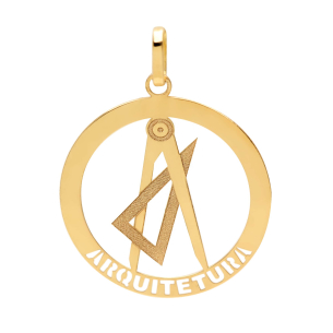 Pingente Profissão Arquitetura Ouro 18k