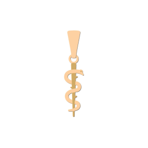 Pingente Profissão Medicina Simbolo Ouro 18k