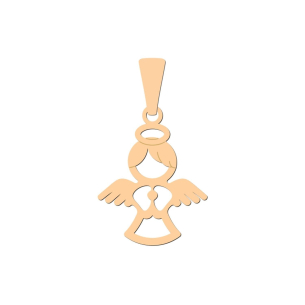 Pingente Anjo da Guarda Médio Ouro 18k