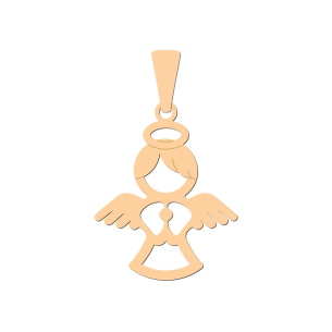 Pingente Anjo da Guarda Grande Ouro 18k