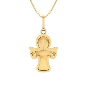 Pingente Cristo Galeria em Ouro 18k
