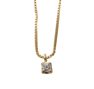 Pingente Ponto de Luz 3mm Ouro 18k